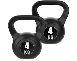 Fitness Gym Black Paint 4kg Cement Kettlebell In Weight Lifting