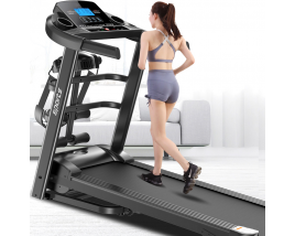 China Speed Adjustment LCD Screen Commercial Electric Treadmill Foldable