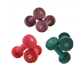 Red Purple Green Blue Black Colorful Wowen Weight Lifting Arm Training Anti-Rolling Head Rubber Dumbbell