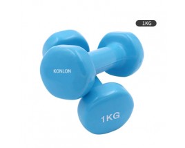 4KG Neoprene Dipping Free Weight Dumbbell Colorful Anti-Rolling Body Exercise