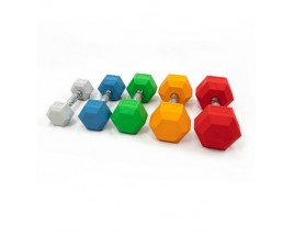 2.5kg Hex Dumbbell Colorful Rubber Coated Hexagon Muscle Arm Exercise REACH Certification