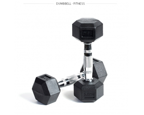 Hex head Rubber Dumbbells