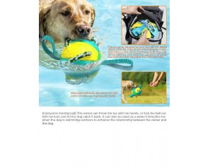 Frisbee Ball Interactive Training Ball Throwing Ball For Dog Toys Pet Training Ball FDA Certificate
