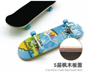 A39 Finger Skateboard Professional Maple Double Rocker Mini Skateboard Decks Sports Bearing Wheel