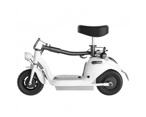 Folding Lifting Two Wheel Portable Alumimum Alloy White Seat Electric Scooter For Adults