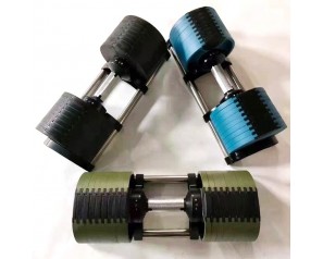 Wholesale Gym 32kg Adjustable Dumbbell Set Gym Dumbbell Set Weightlifting Fitness Barbell set