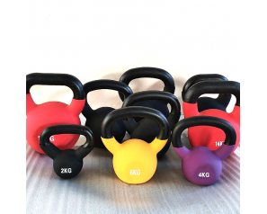 Gym Fitness Colorful Vinyl Adjustable Kettlebell Handle Cast Iron Dipping Dip Kettlebell