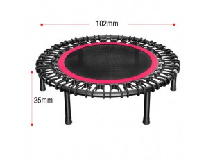 Jumping Fitness Standard Trampoline With Handle Indoor Use 40Inch