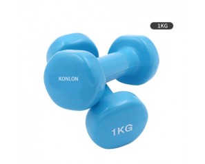 4KG Neoprene Dipping Free Weight Dumbbell Colorful Anti-Rolling Body Exercise