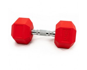 Rubber coated hexagon dumbbell 7.5kg 5kg 2.5kg 1kg 2kg 10kg no odor anti-skip free weight hotsale