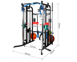 Multifunctional 161*163*220cm Customized Sports Fitness Commercial Gym Equipment