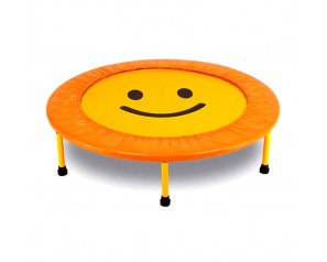 Hot sale kids' Mini Trampoline 40 Inch Jumping Bed spring smiling face trampoline