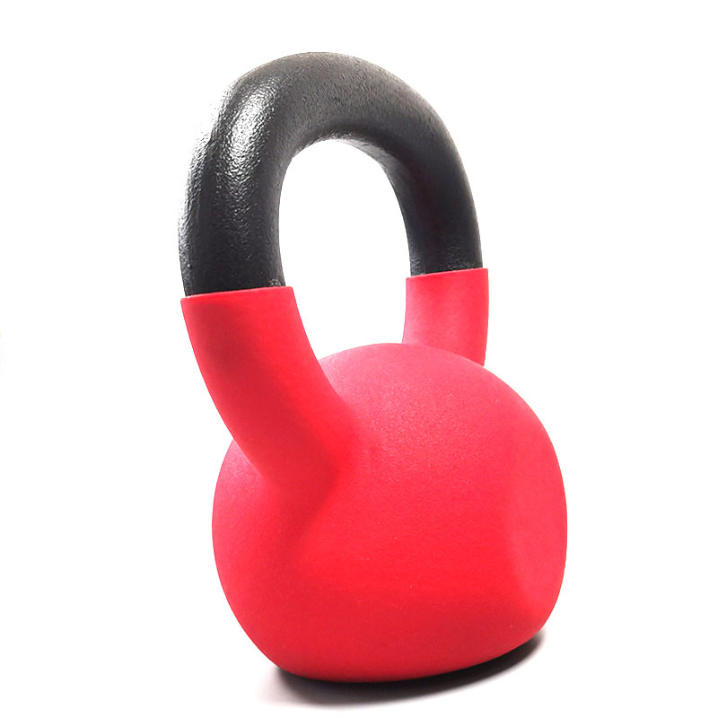 Gym Fitness Colorful Vinyl Adjustable Kettlebell Handle Cast Iron Dipping Dip Kettlebell