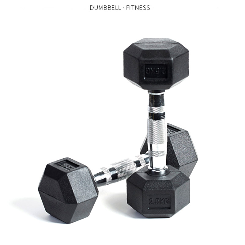 Hex head Rubber Dumbbells