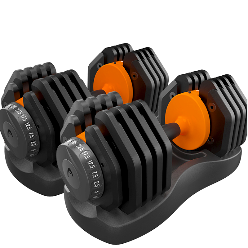 55LBS 25KGS Factory Fitness Adjustable Dumbbell WithTray Packing Quick-Change Adjustable Dumbbells