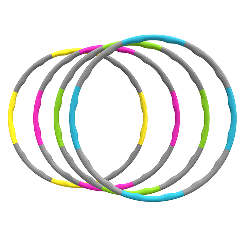 Wholesale Hula Hoop Fitness Gym Detachable Hula Hoop Adjustable 8 Sections Hula Hoop