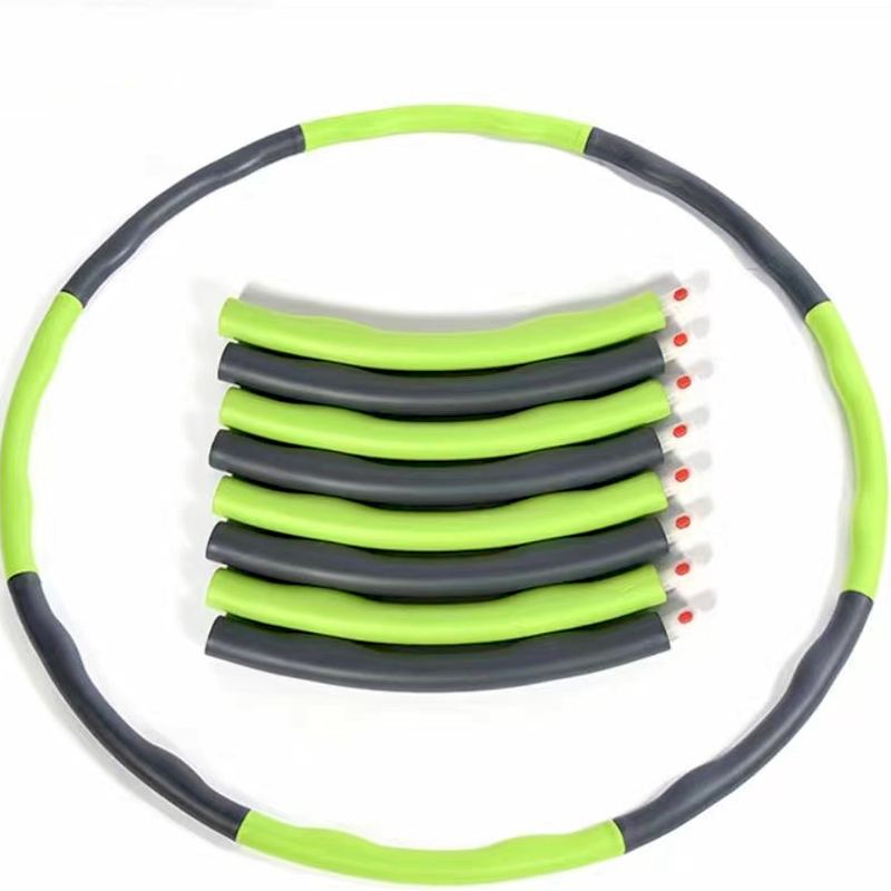 Wholesale Hula Hoop Fitness Gym Detachable Hula Hoop Adjustable 8 Sections Hula Hoop