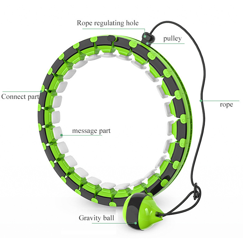 16--24 Knots Not Fallen-Down Inteligent Smart Hula Hoop With 360 Degree Massage