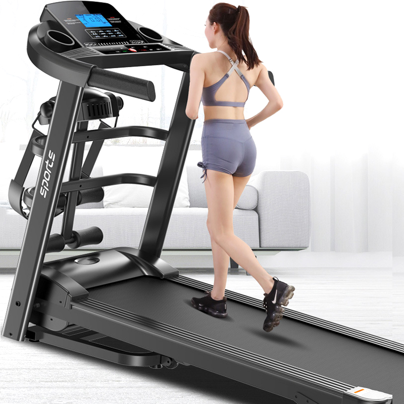 China Speed Adjustment LCD Screen Commercial Electric Treadmill Foldable