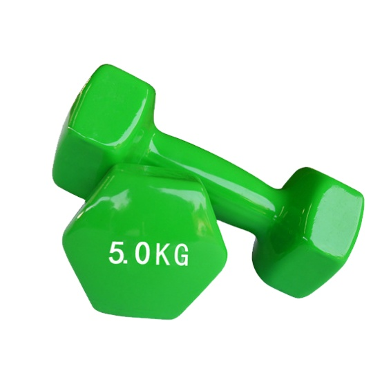 Anti-slip Grip Handle Fast Delivery Hexagonal Hex Rubber Dipping Dumbbell For Aanti-slip Grip BS Shoulders1KGS 1.5 KGS 2KGS 3KGS