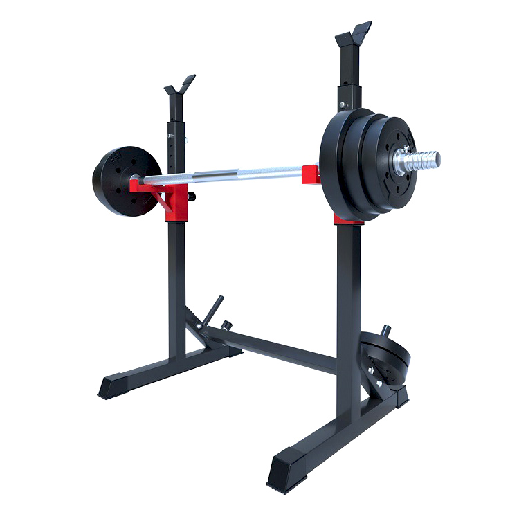 260KG Steel Weight Lifting Dumbbell Bar Adjustable Squat Rack Exercise Stand Home Fitness Weights Dumbells Rack