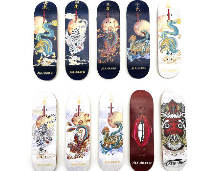 A35 Finger Skateboard Professional Maple Double Rocker Mini Skateboard Decks Sports Bearing Wheel