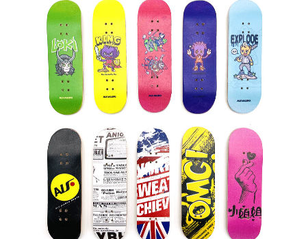 A40 Finger Skateboard Professional Maple Double Rocker Mini Skateboard Decks Sports Bearing Wheel