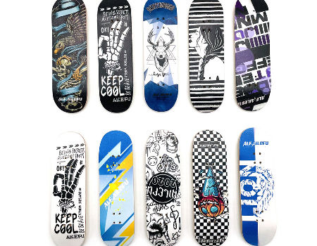 A37 Finger Skateboard Professional Maple Double Rocker Mini Skateboard Decks Sports Bearing Wheel