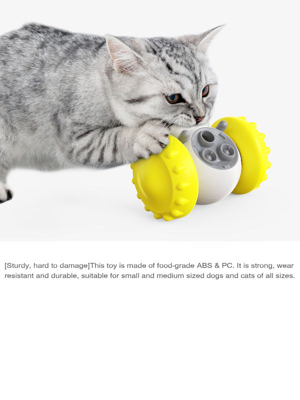 Pet cat toy turntable ball tumbler leak food car indoor cat toy